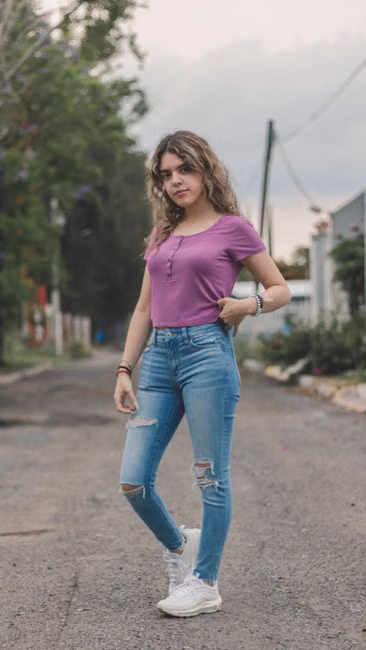 Blusa Canelada Bege Manga Longa